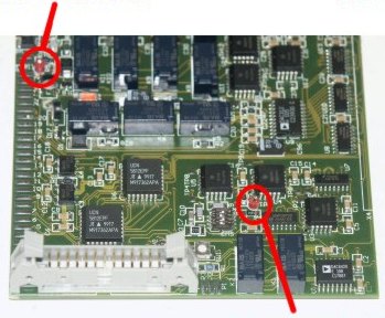 Diagram illustrating the location of testpoint on PCB 108B